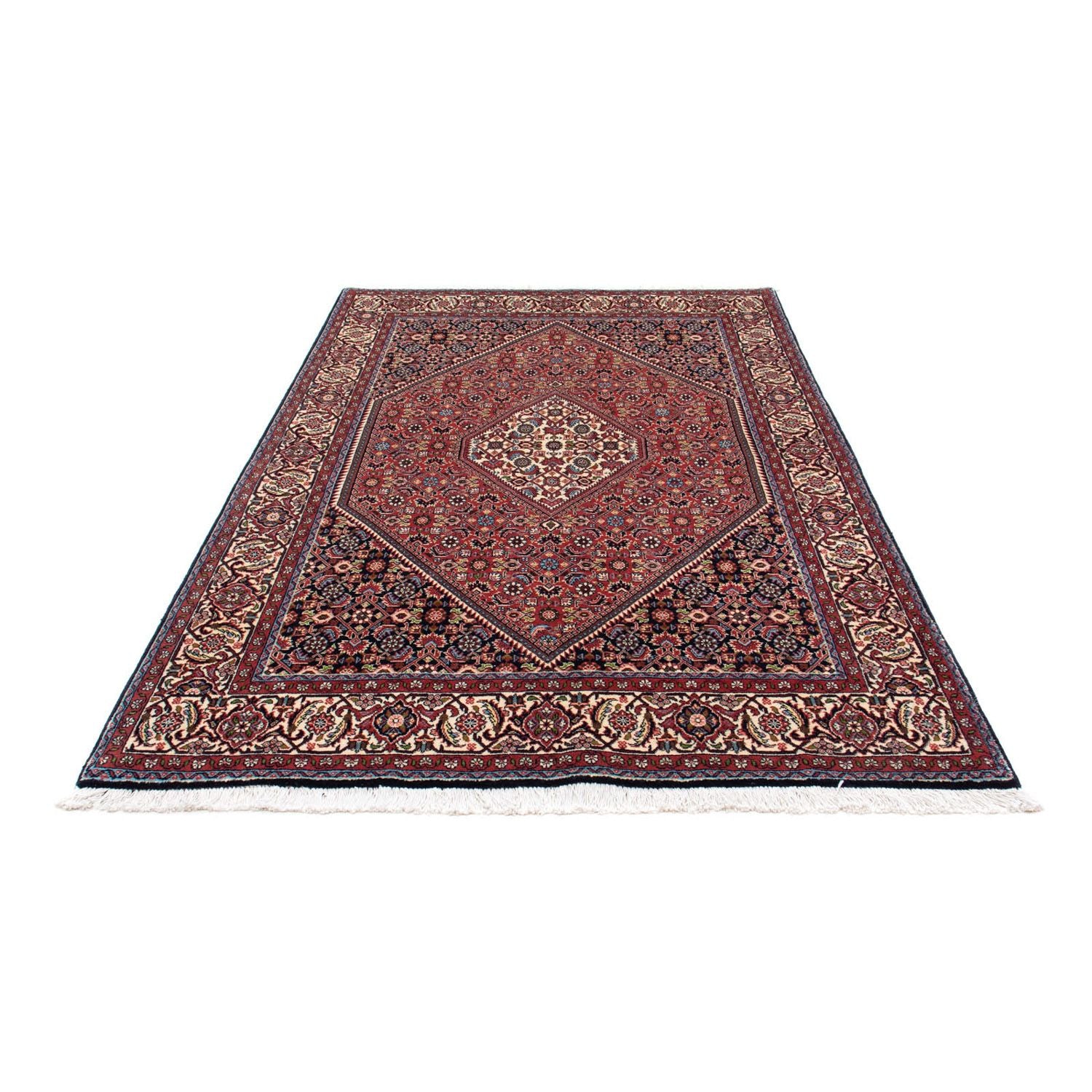 Alfombra persa - Bidjar - 210 x 136 cm - rojo