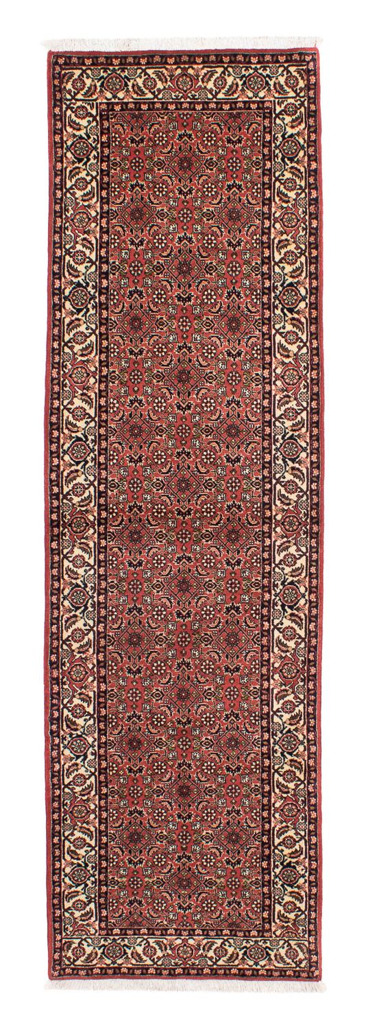 Alfombra de pasillo Alfombra persa - Bidjar - 295 x 83 cm - rojo oscuro
