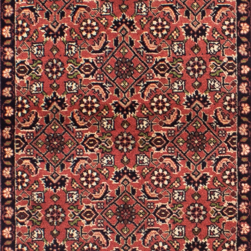 Alfombra de pasillo Alfombra persa - Bidjar - 295 x 83 cm - rojo oscuro