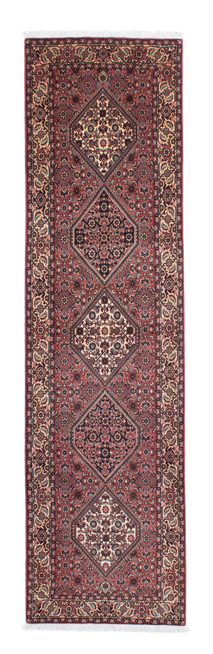 Alfombra de pasillo Alfombra persa - Bidjar - 310 x 83 cm - rojo claro