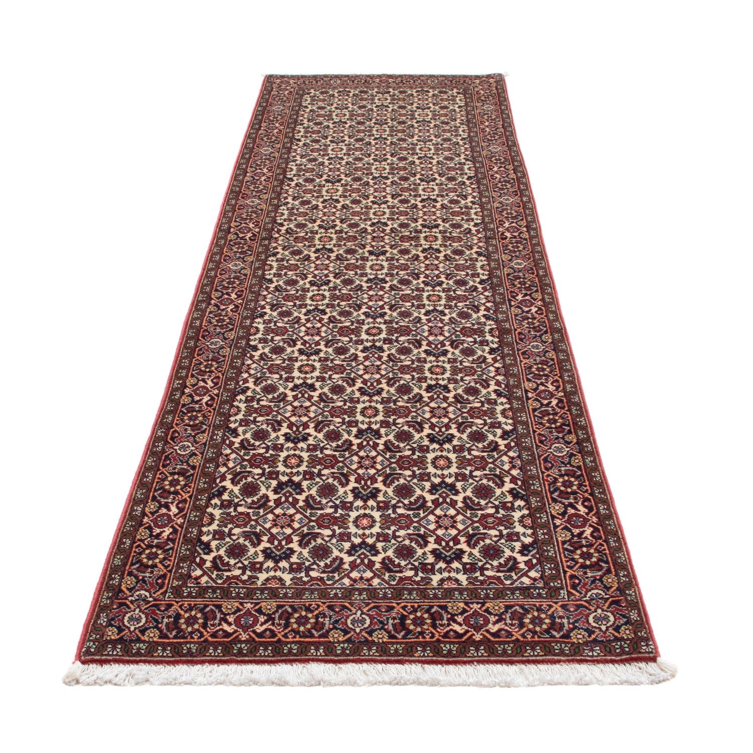 Alfombra de pasillo Alfombra persa - Bidjar - 291 x 80 cm - beige