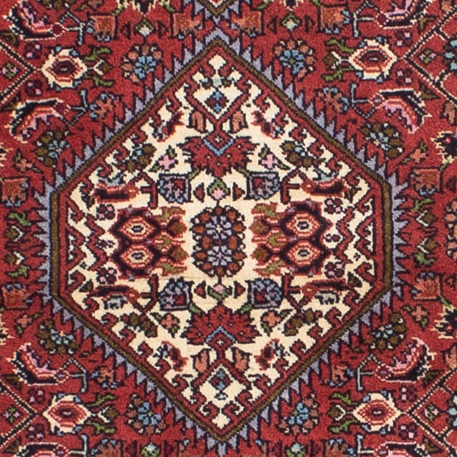 Alfombra de pasillo Alfombra persa - Bidjar - 238 x 75 cm - rojo claro