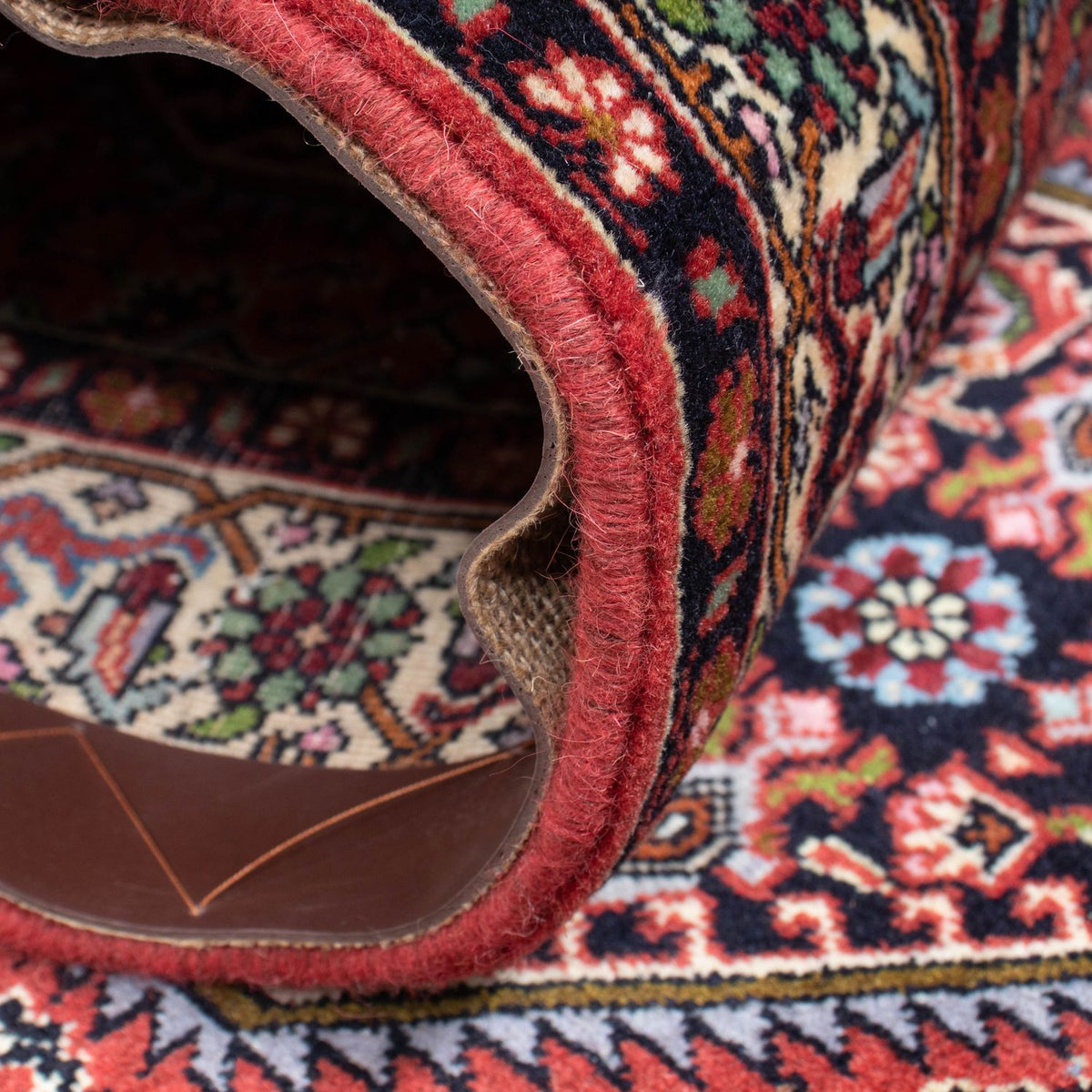 Alfombra de pasillo Alfombra persa - Bidjar - 238 x 75 cm - rojo claro