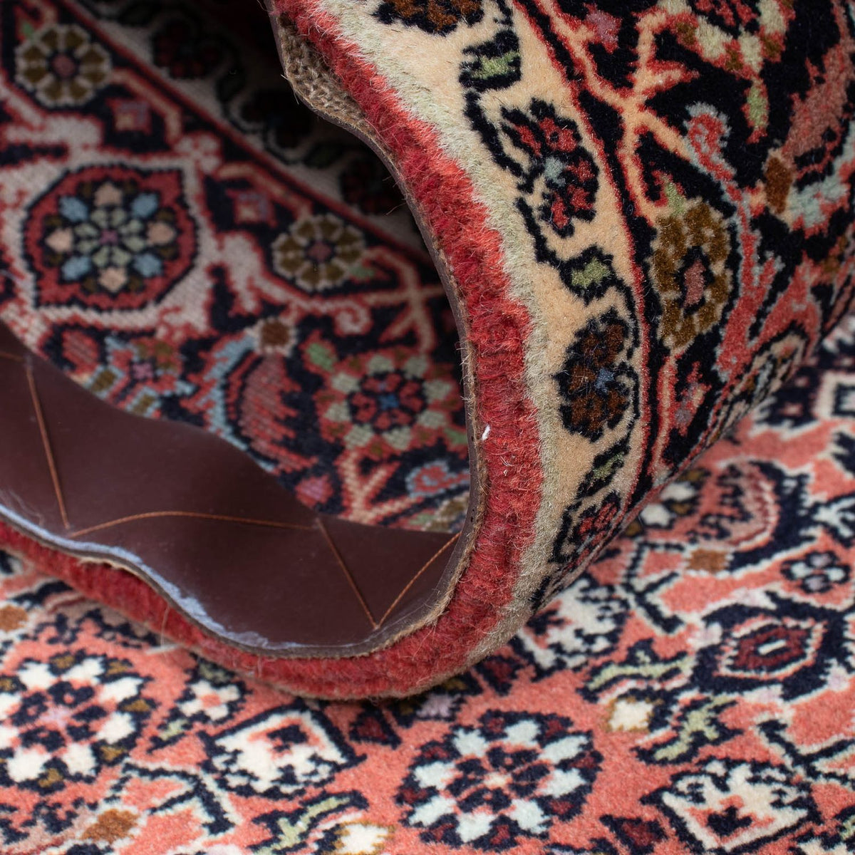 Alfombra de pasillo Alfombra persa - Bidjar - 290 x 79 cm - rojo claro