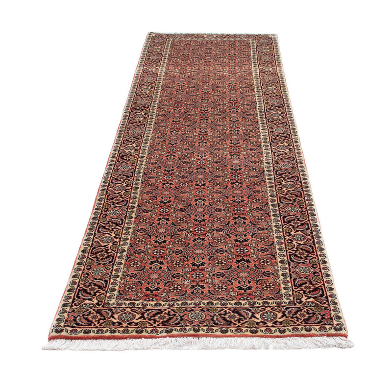 Alfombra de pasillo Alfombra persa - Bidjar - 290 x 79 cm - rojo claro