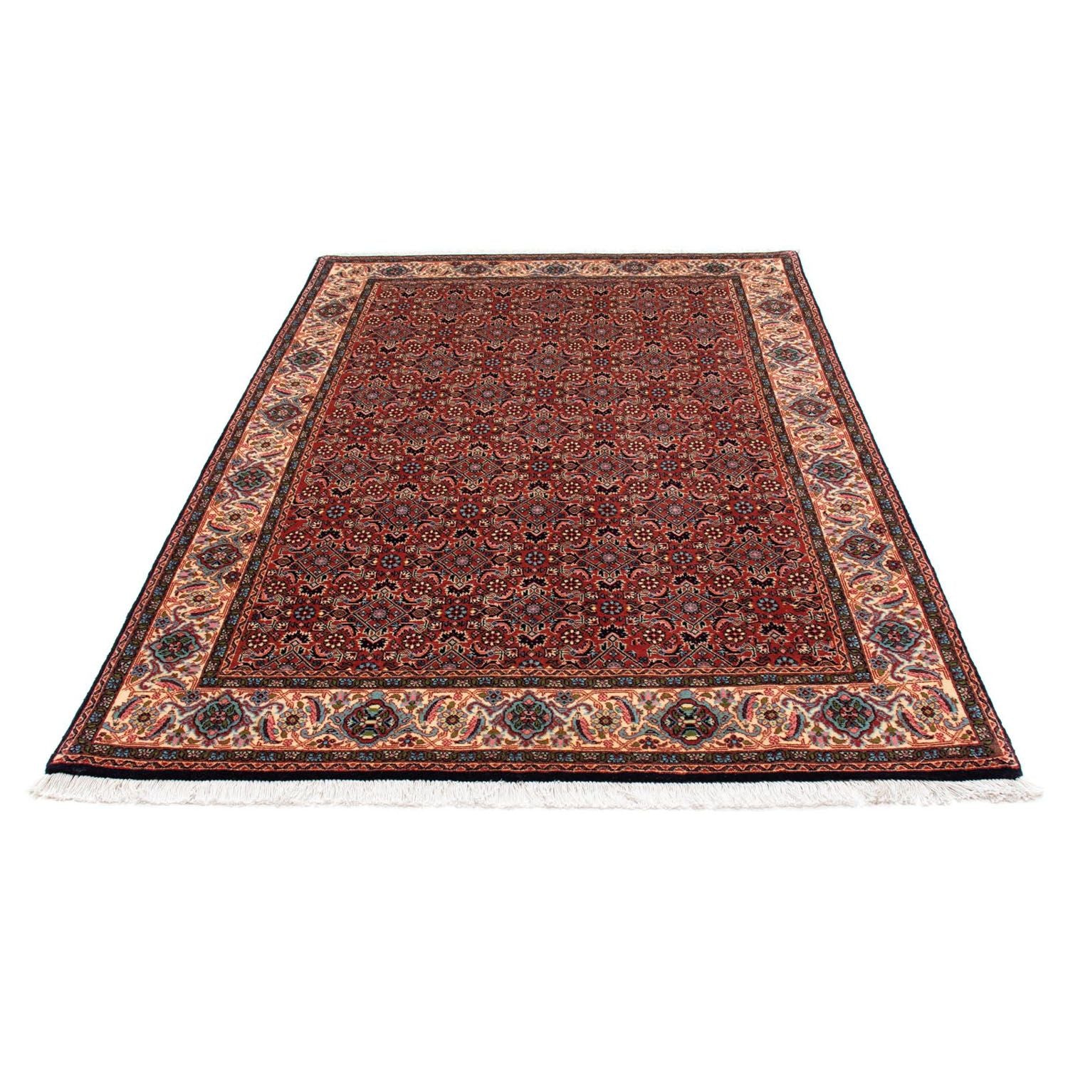 Alfombra persa - Bidjar - 203 x 138 cm - rojo