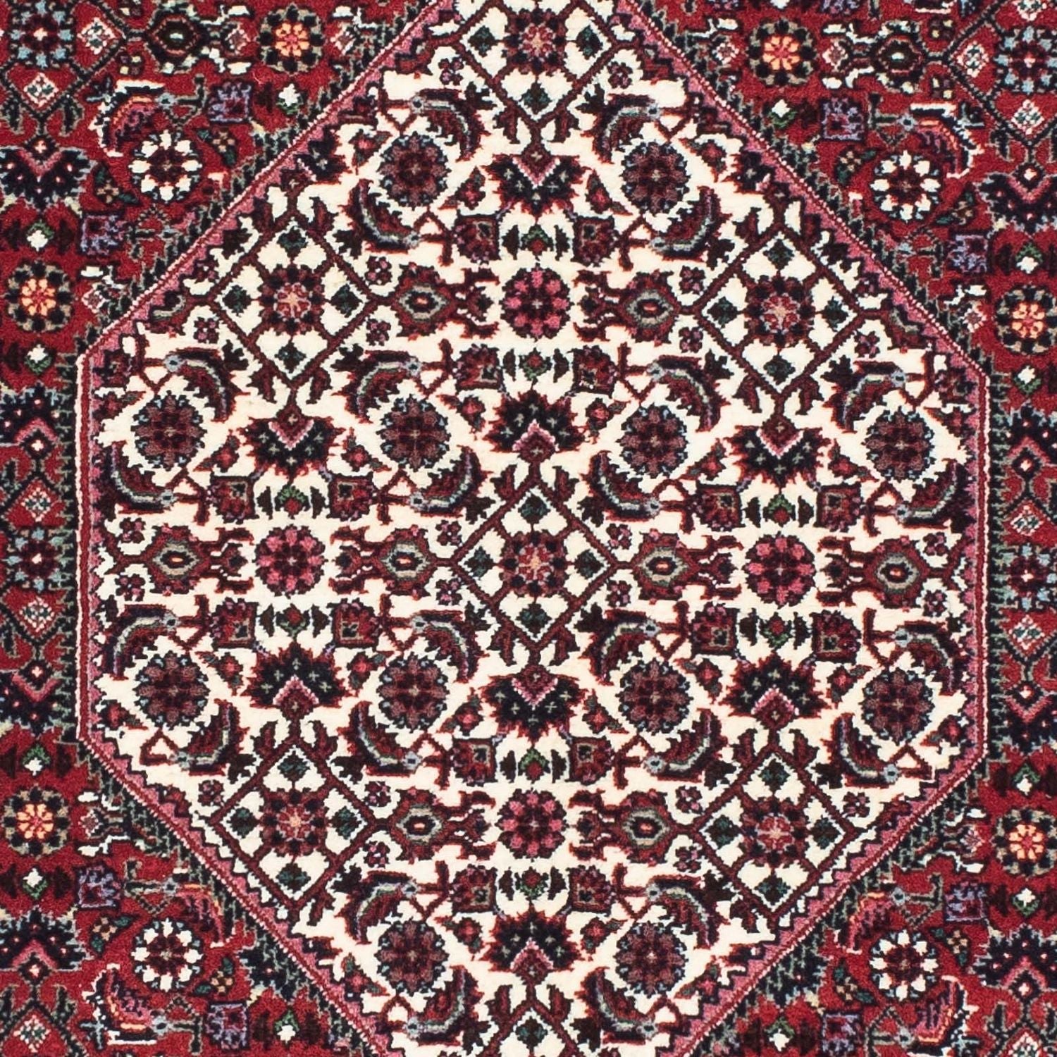 Alfombra de pasillo Alfombra persa - Bidjar - 210 x 75 cm - rojo