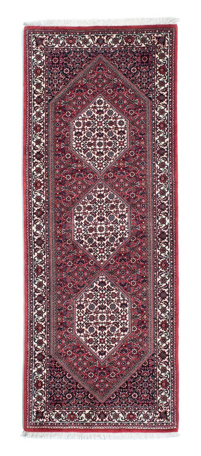 Alfombra de pasillo Alfombra persa - Bidjar - 208 x 74 cm - rojo