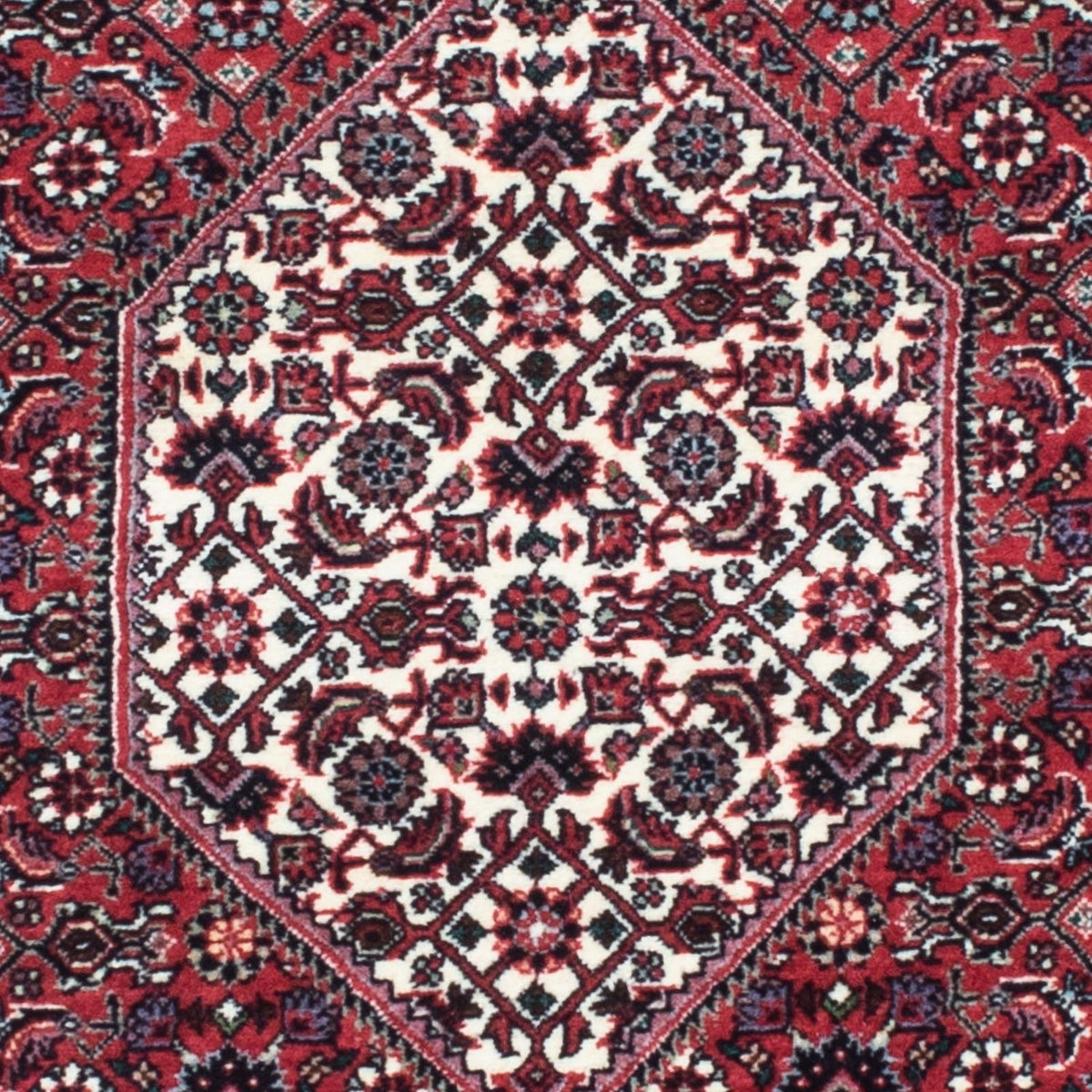 Alfombra de pasillo Alfombra persa - Bidjar - 208 x 74 cm - rojo