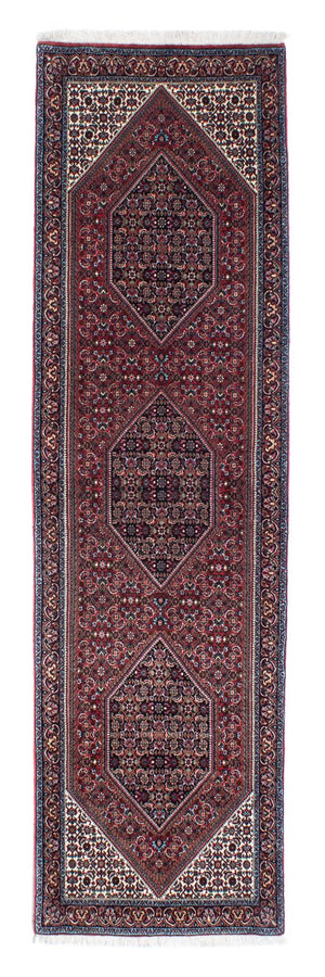 Alfombra de pasillo Alfombra persa - Bidjar - 253 x 72 cm - óxido