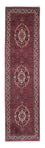 Alfombra de pasillo Alfombra persa - Bidjar - 313 x 82 cm - rojo oscuro