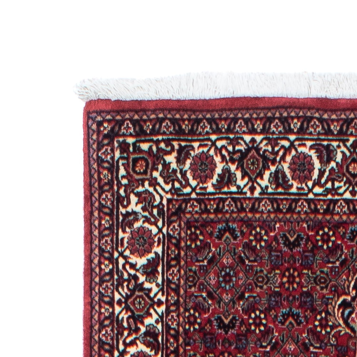 Alfombra de pasillo Alfombra persa - Bidjar - 313 x 82 cm - rojo oscuro