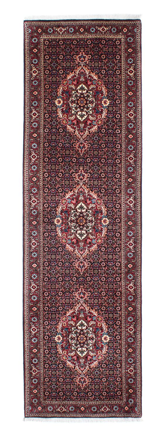 Alfombra de pasillo Alfombra persa - Bidjar - 298 x 82 cm - azul oscuro