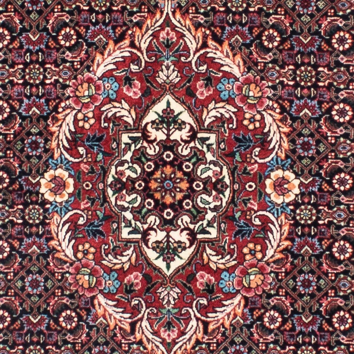 Alfombra de pasillo Alfombra persa - Bidjar - 298 x 82 cm - azul oscuro