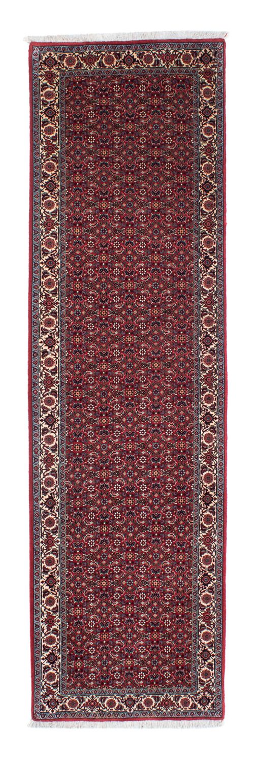 Alfombra de pasillo Alfombra persa - Bidjar - 302 x 81 cm - rojo
