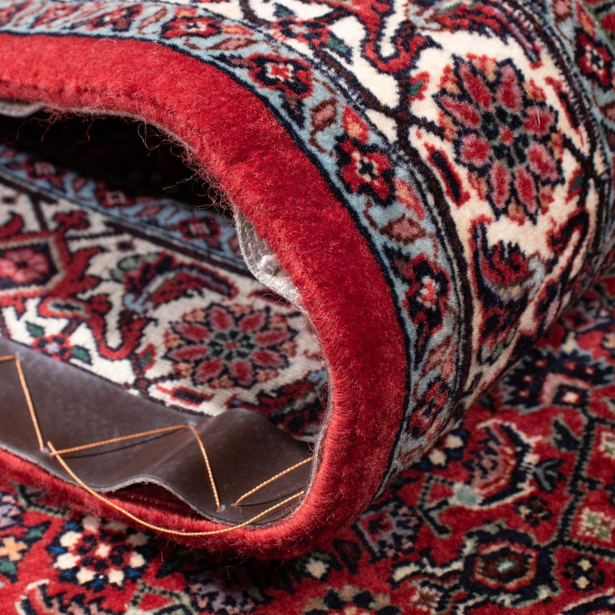 Alfombra de pasillo Alfombra persa - Bidjar - 302 x 81 cm - rojo