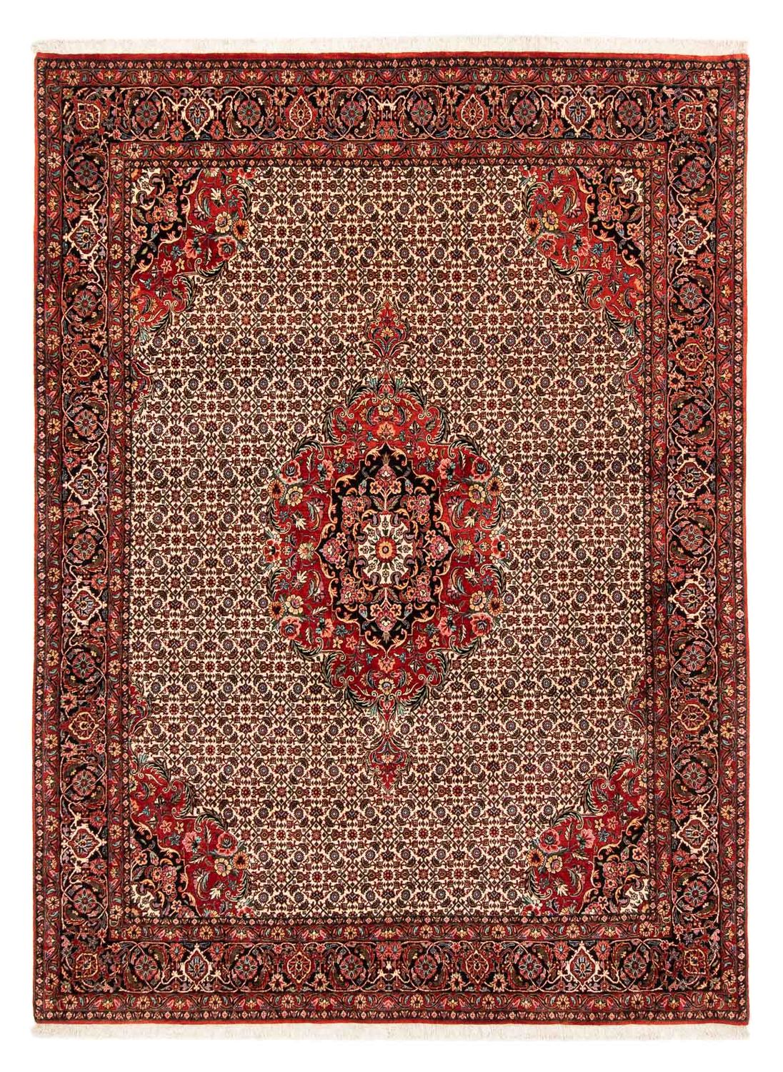 Alfombra persa - Bidjar - 258 x 200 cm - rojo oscuro