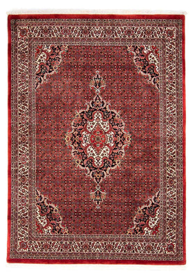 Alfombra persa - Bidjar - 233 x 168 cm - rojo oscuro