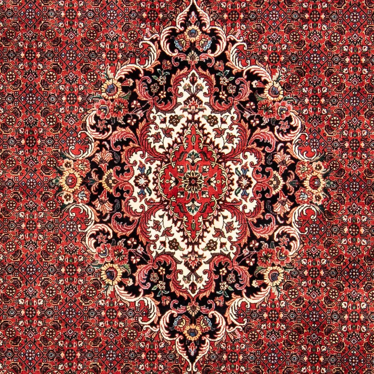 Alfombra persa - Bidjar - 233 x 168 cm - rojo oscuro
