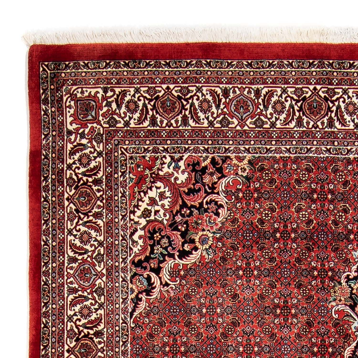 Alfombra persa - Bidjar - 233 x 168 cm - rojo oscuro