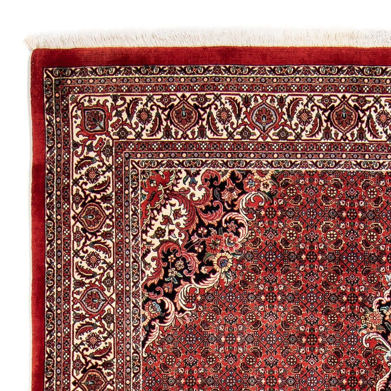 Alfombra persa - Bidjar - 233 x 168 cm - rojo oscuro