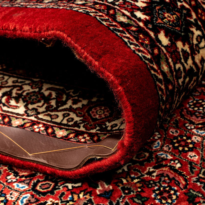 Alfombra de pasillo Alfombra persa - Bidjar - 293 x 100 cm - rojo oscuro