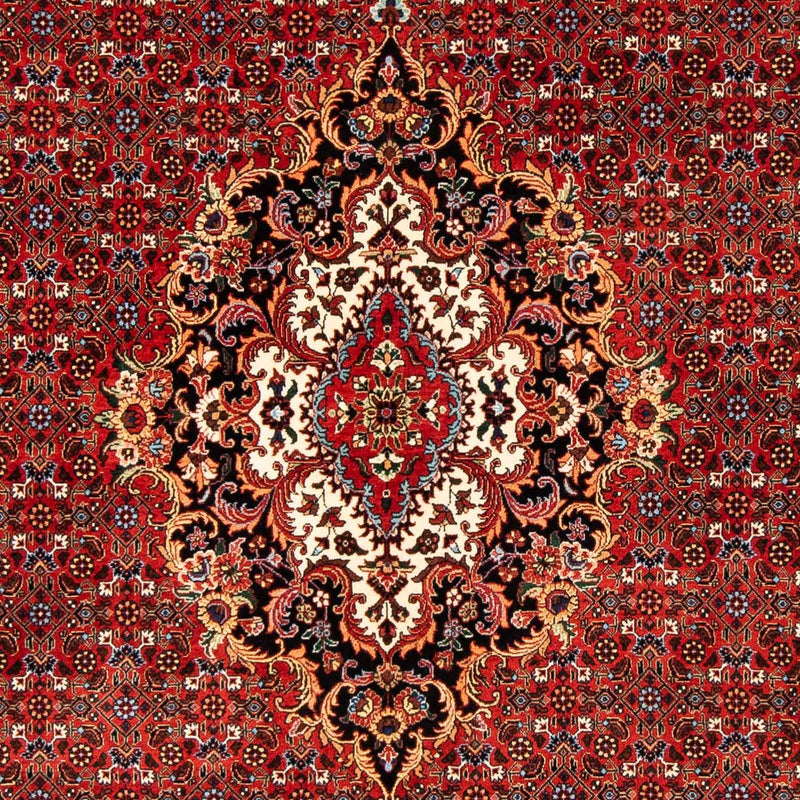 Alfombra persa - Bidjar - 242 x 168 cm - rojo oscuro