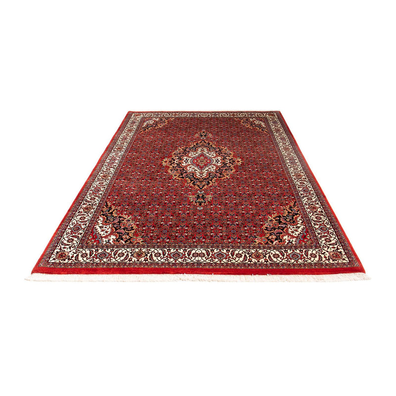 Alfombra persa - Bidjar - 242 x 168 cm - rojo oscuro