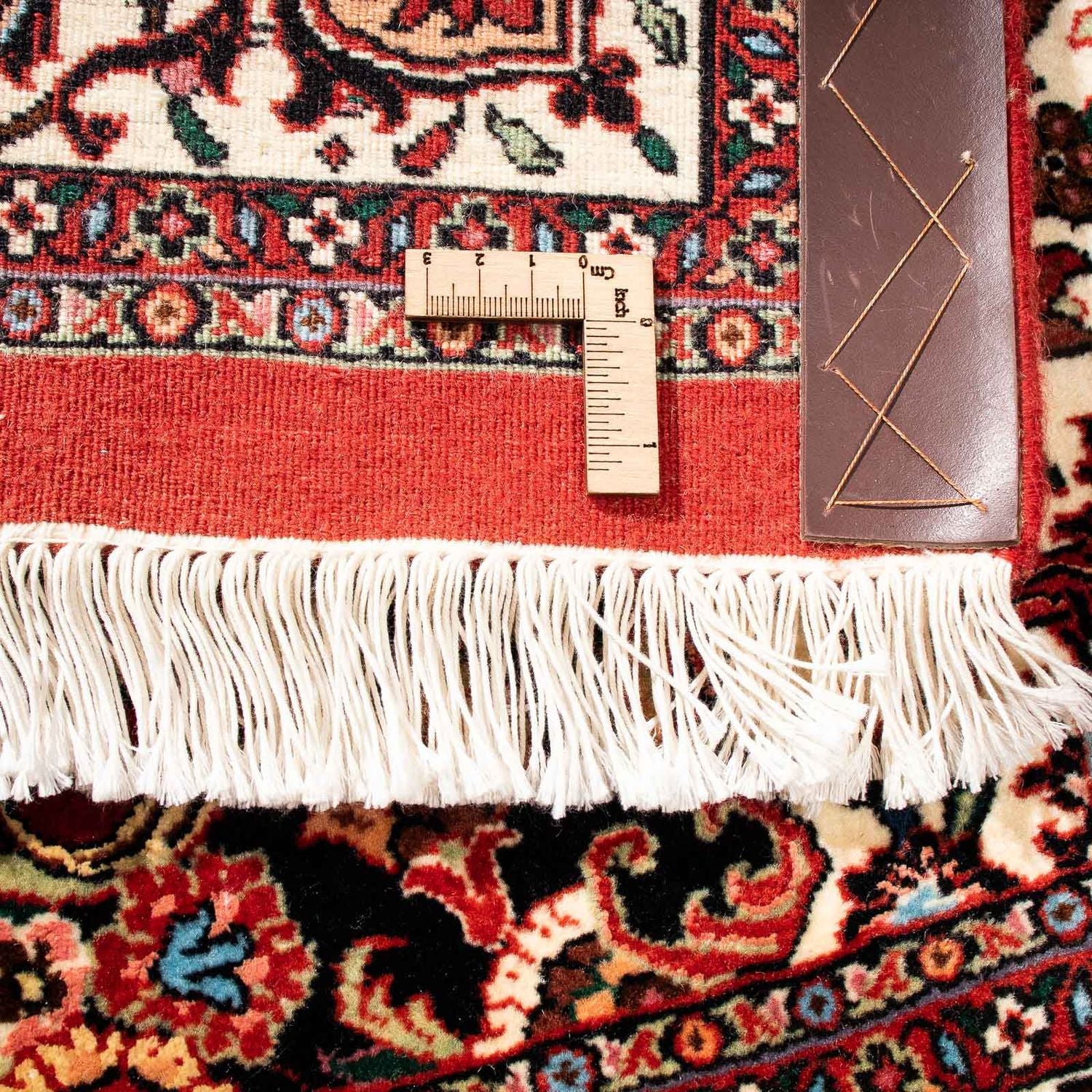 Alfombra persa - Bidjar - 242 x 168 cm - rojo oscuro