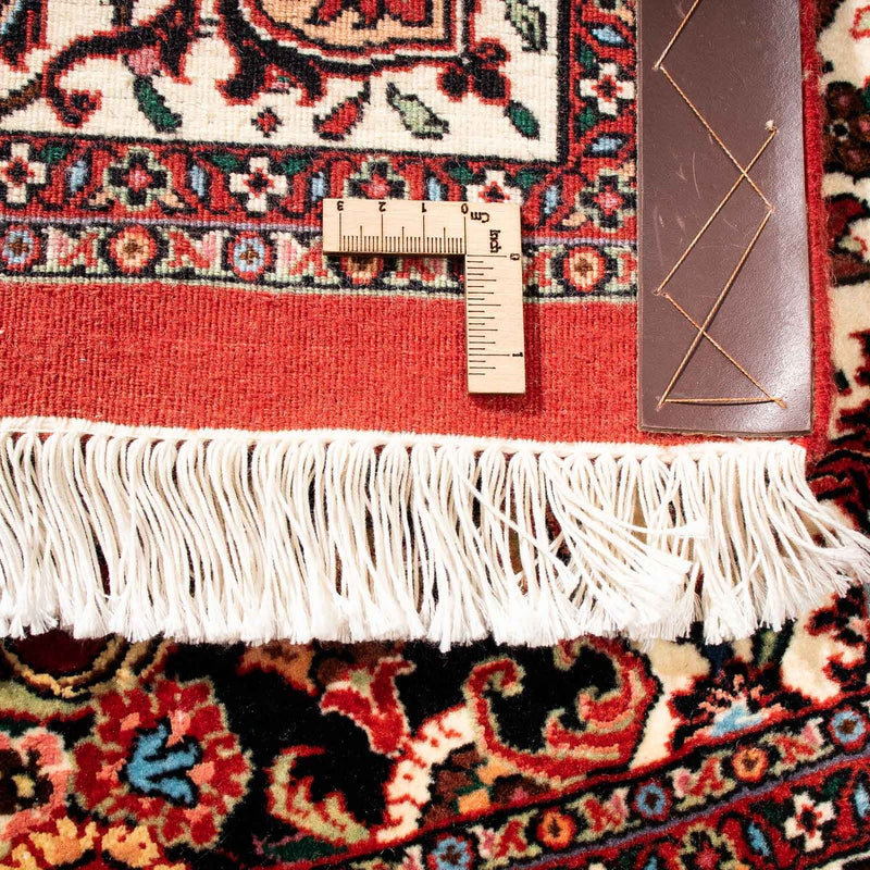 Alfombra persa - Bidjar - 242 x 168 cm - rojo oscuro