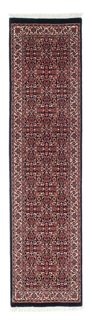 Alfombra de pasillo Alfombra persa - Bidjar - 195 x 48 cm - azul oscuro