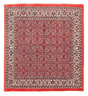 Alfombra persa - Bidjar cuadrado  - 104 x 98 cm - rojo