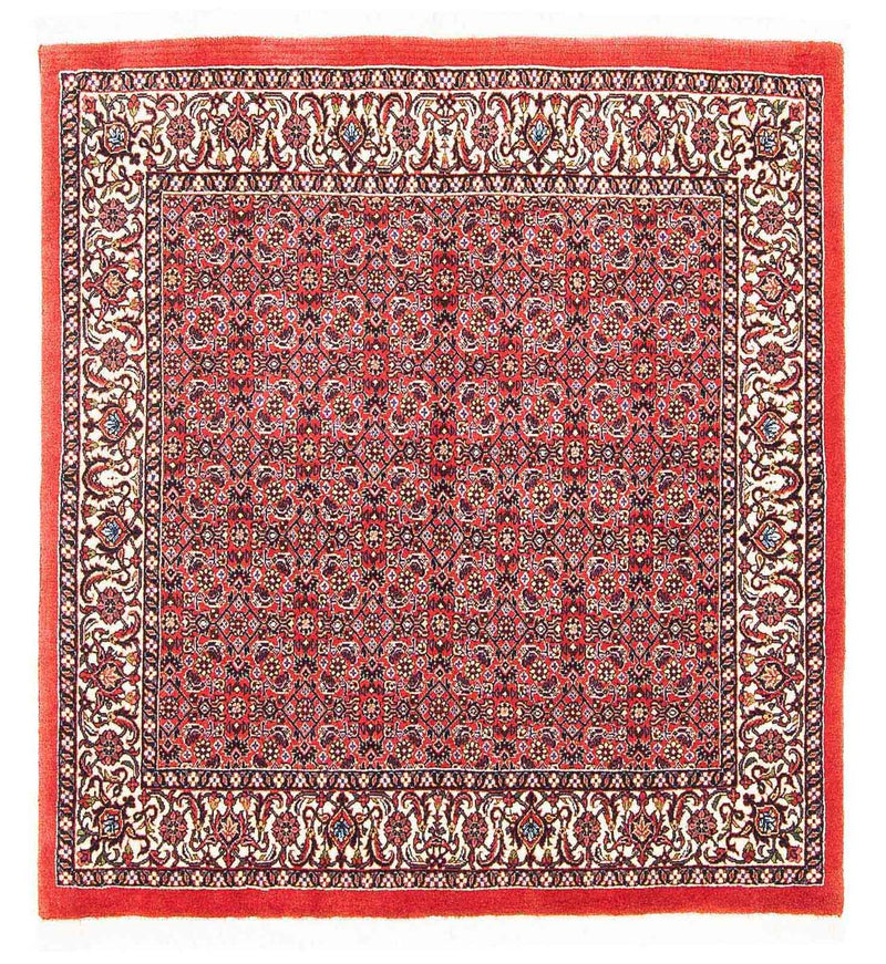 Alfombra persa - Bidjar cuadrado  - 104 x 98 cm - rojo