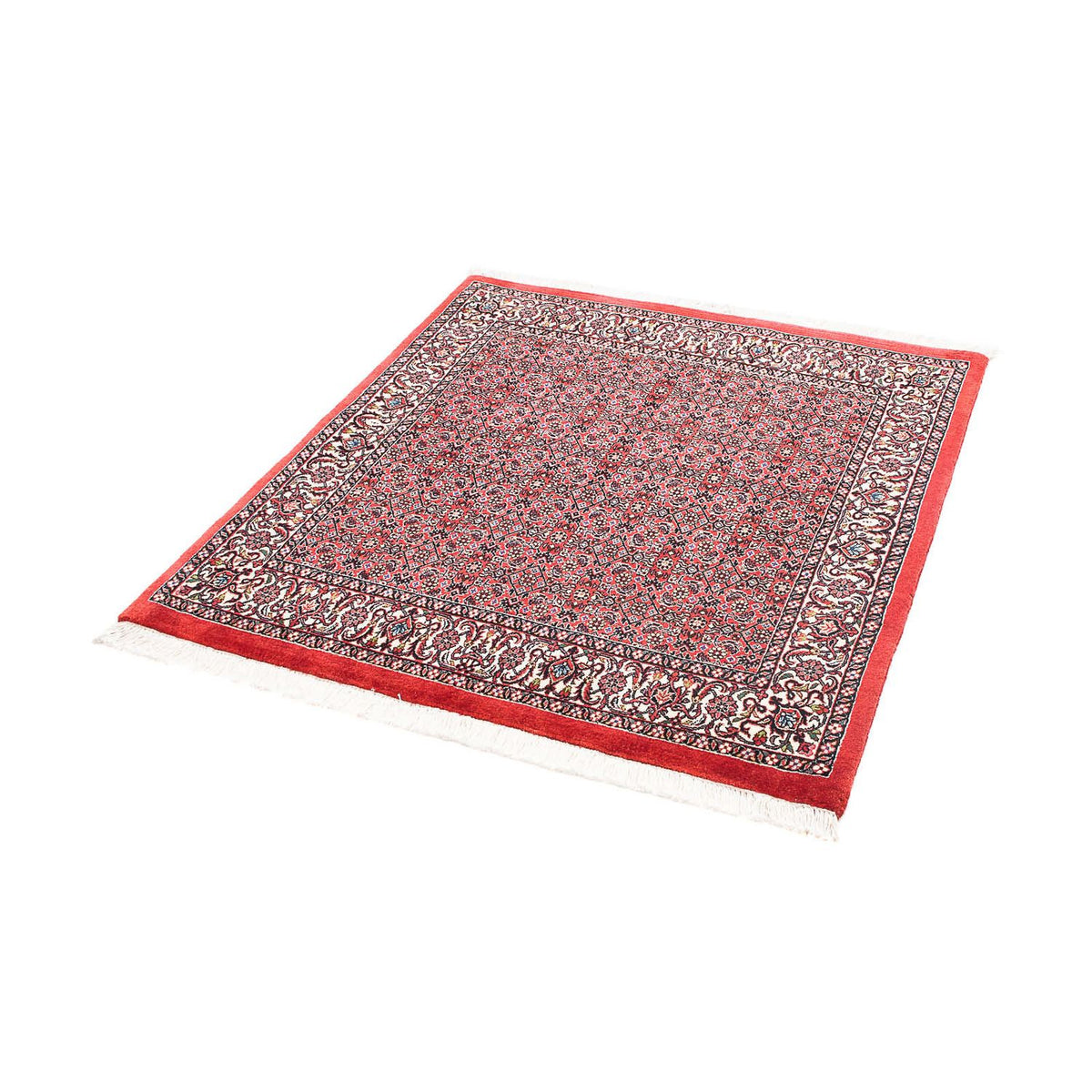 Alfombra persa - Bidjar cuadrado  - 104 x 98 cm - rojo