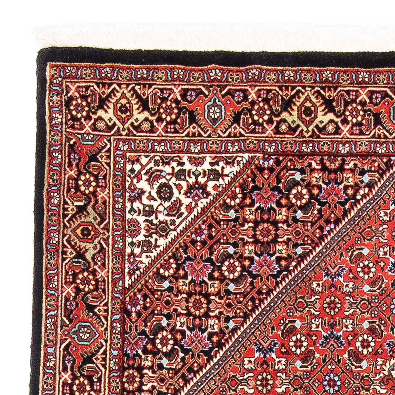 Alfombra persa - Bidjar - 187 x 110 cm - rojo claro