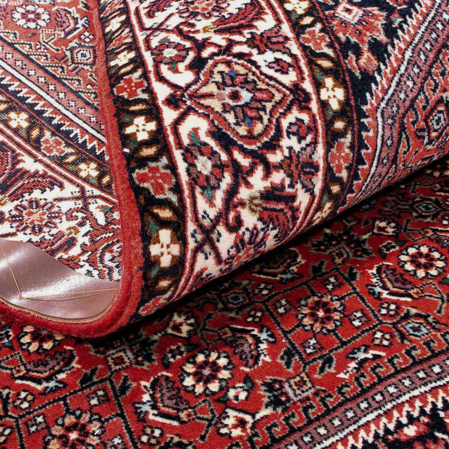 Alfombra persa - Bidjar - 174 x 110 cm - rojo claro