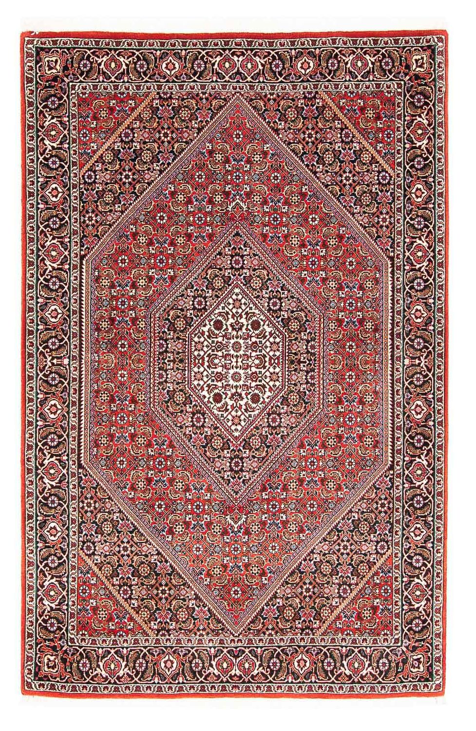 Alfombra persa - Bidjar - 177 x 111 cm - rojo