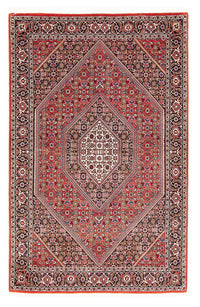 Alfombra persa - Bidjar - 177 x 111 cm - rojo