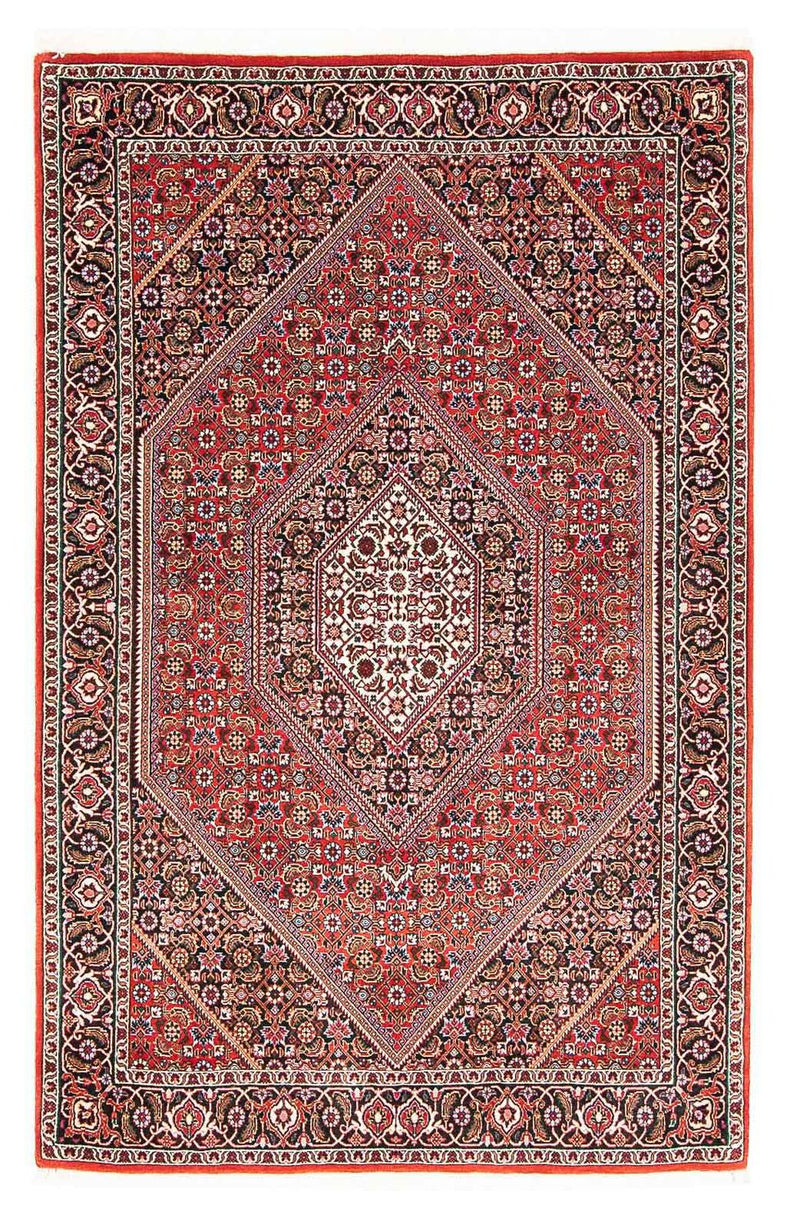 Alfombra persa - Bidjar - 177 x 111 cm - rojo