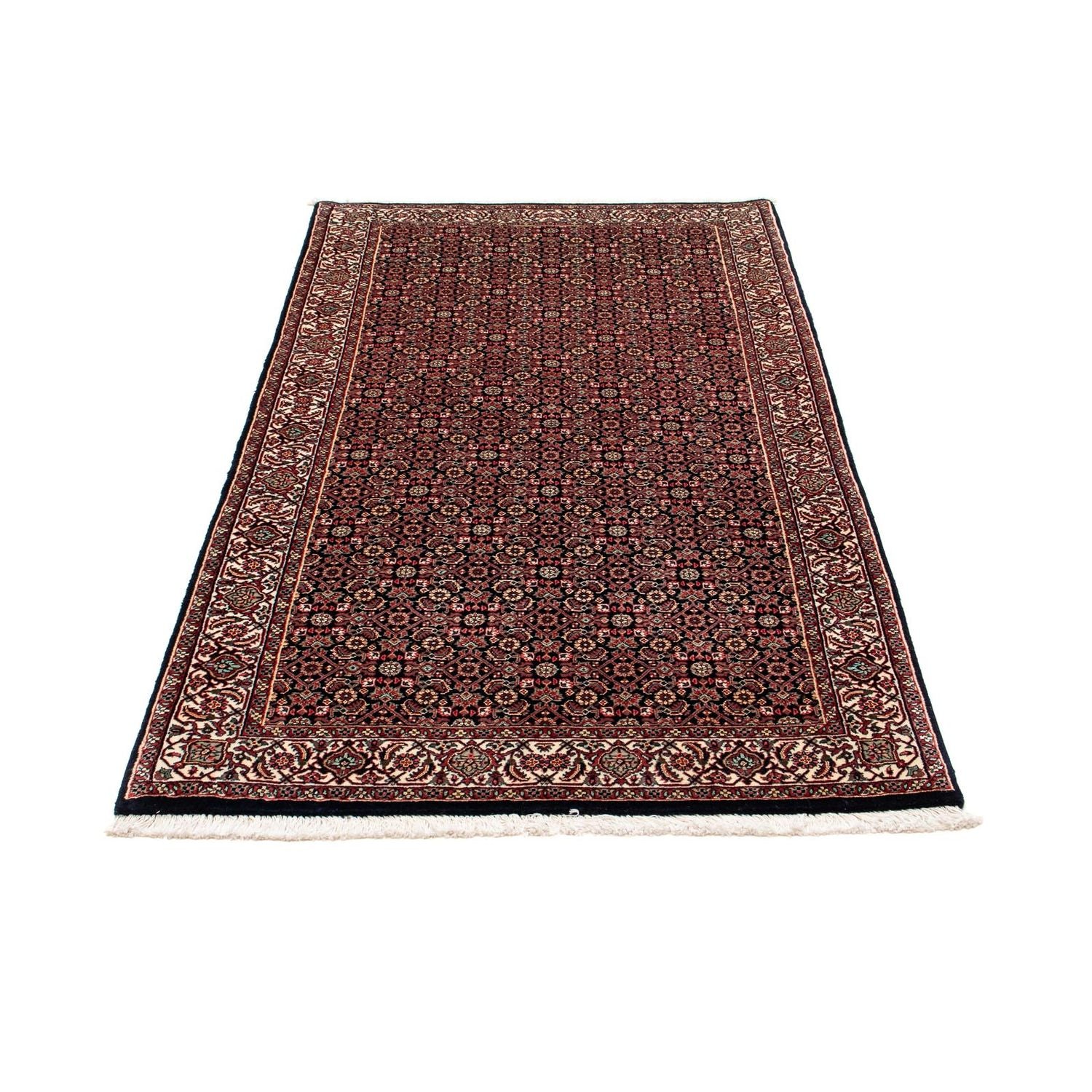 Alfombra de pasillo Alfombra persa - Bidjar - 195 x 100 cm - azul oscuro