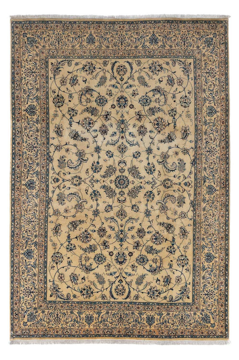 Alfombra Persa - Nain - Real - 352 x 243 cm - marrón claro