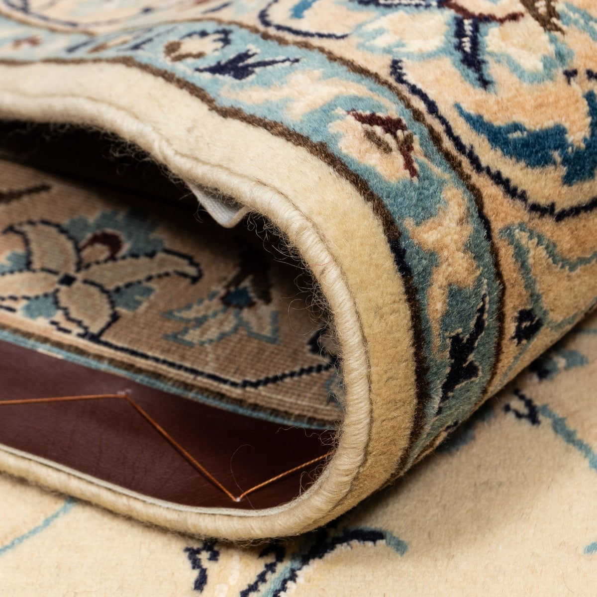 Alfombra Persa - Nain - Real - 352 x 243 cm - marrón claro