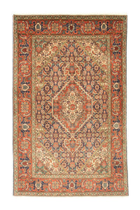 Alfombra Persa - Tabriz - Real - 145 x 95 cm - azul oscuro