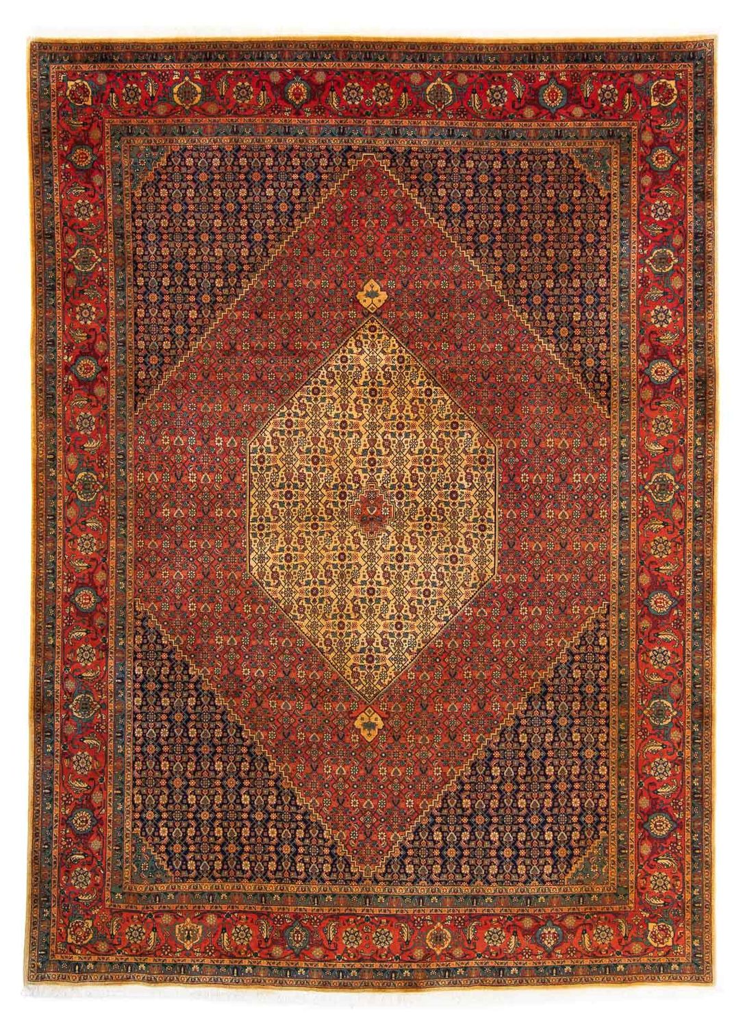 Alfombra Persa - Tabriz - Real - 337 x 251 cm - rojo oscuro