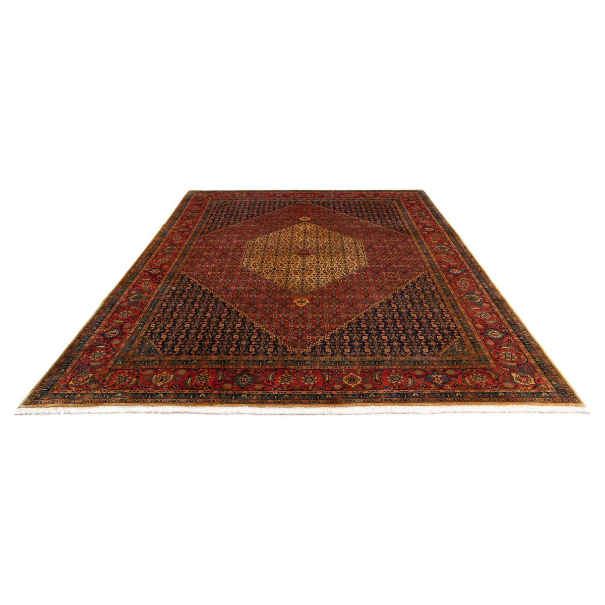 Alfombra Persa - Tabriz - Real - 337 x 251 cm - rojo oscuro