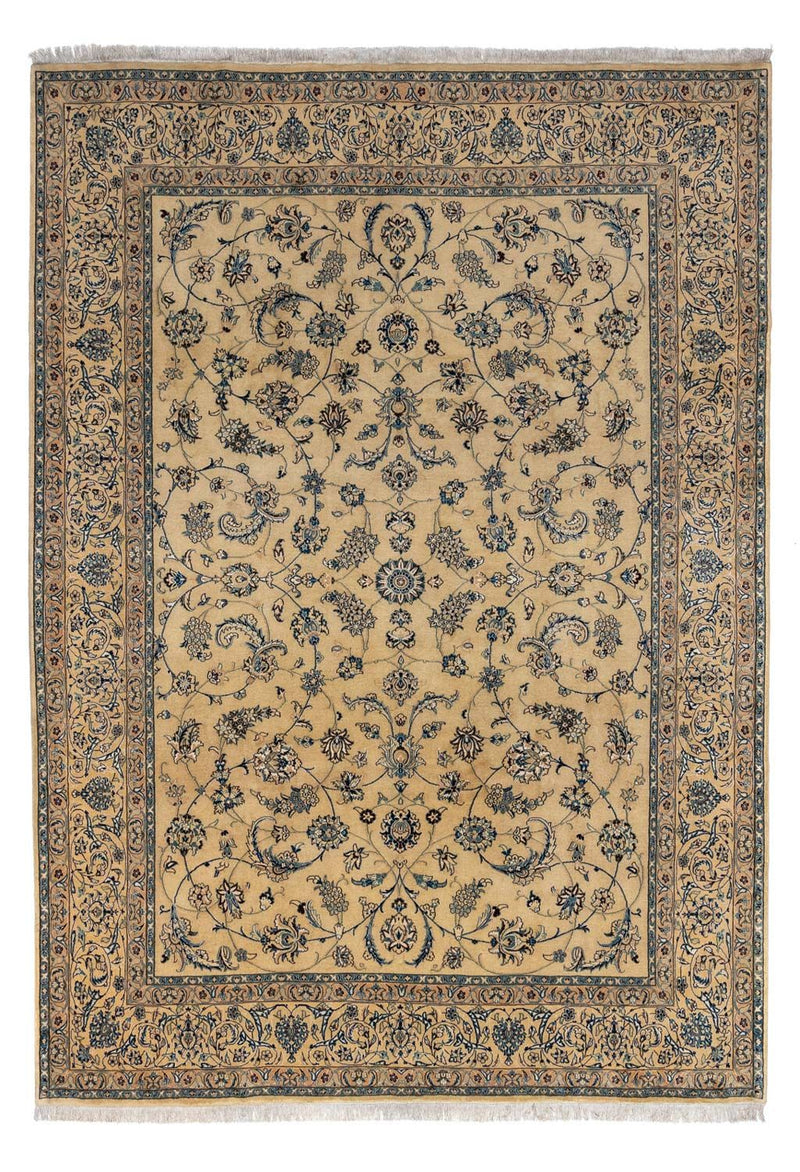 Alfombra Persa - Nain - Real - 343 x 247 cm - marrón claro