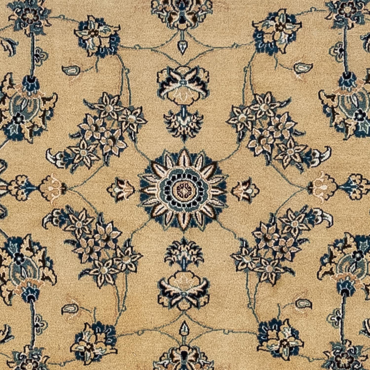 Alfombra Persa - Nain - Real - 343 x 247 cm - marrón claro