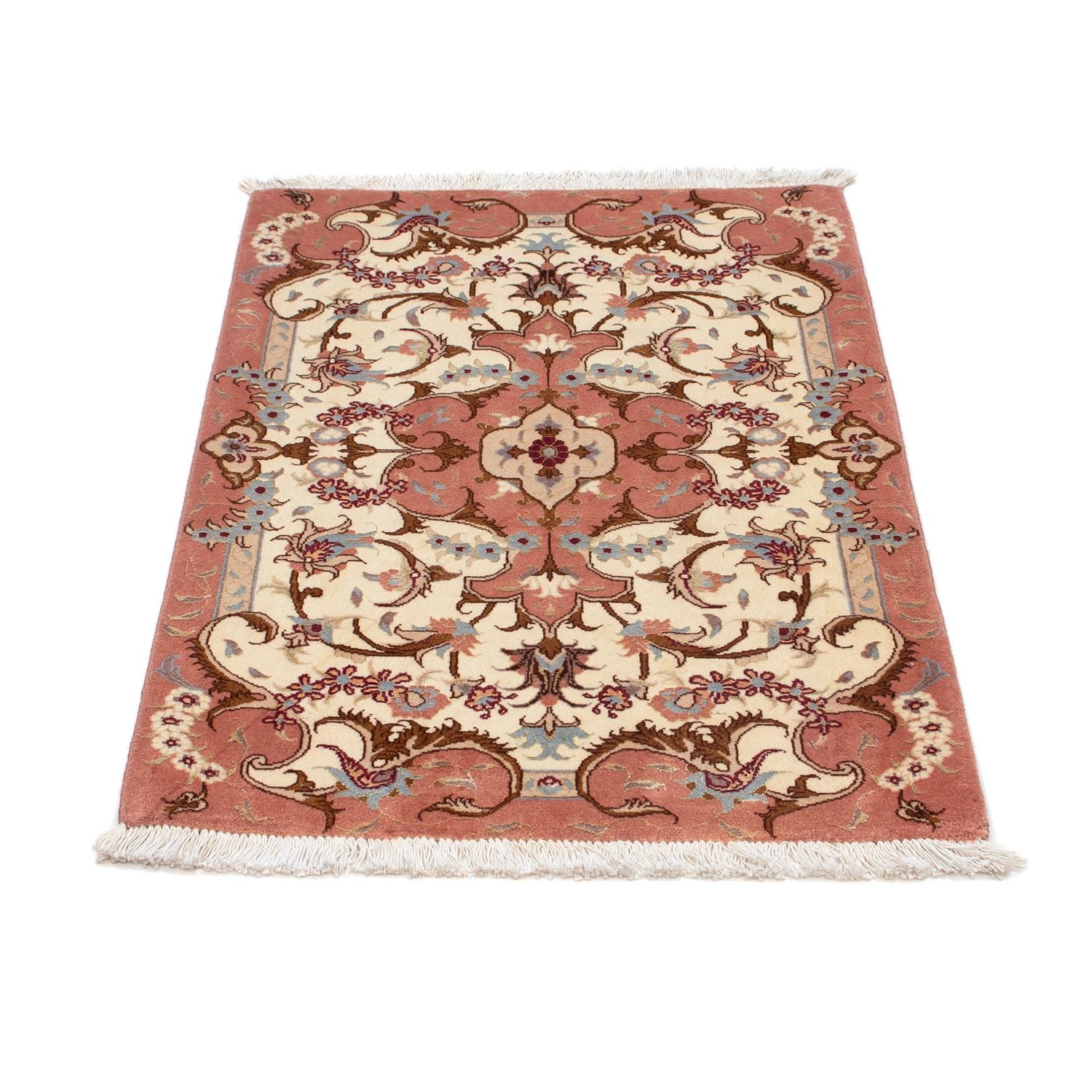 Alfombra Persa - Tabriz - Real - 90 x 61 cm - beige