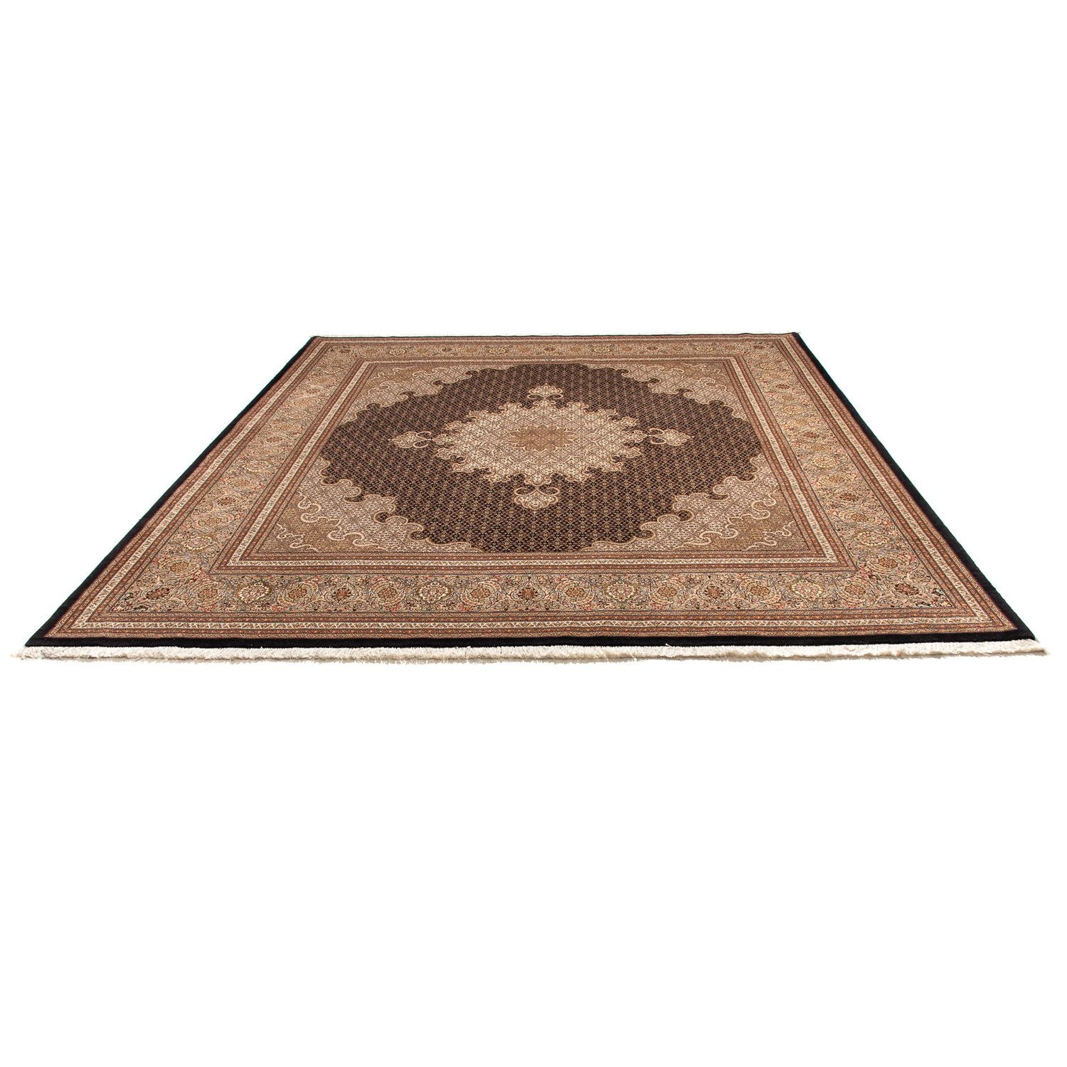 Alfombra persa - Tabriz - 270 x 252 cm - azul oscuro