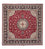 Alfombra Persa - Tabriz - Real cuadrado  - 306 x 302 cm - rojo oscuro